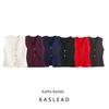 Kaslead New Arrival Women's Clothing Fashion Style Fashion Minimalist Gold Button Decoration Knitting Vest Style Tops