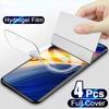 4Pcs Screen Protector Hydrogel Film For Xiaomi Poco X3 NFC X4 X5 Pro Full Cover For Poco F3 F4 GT Protective Film Not Glass