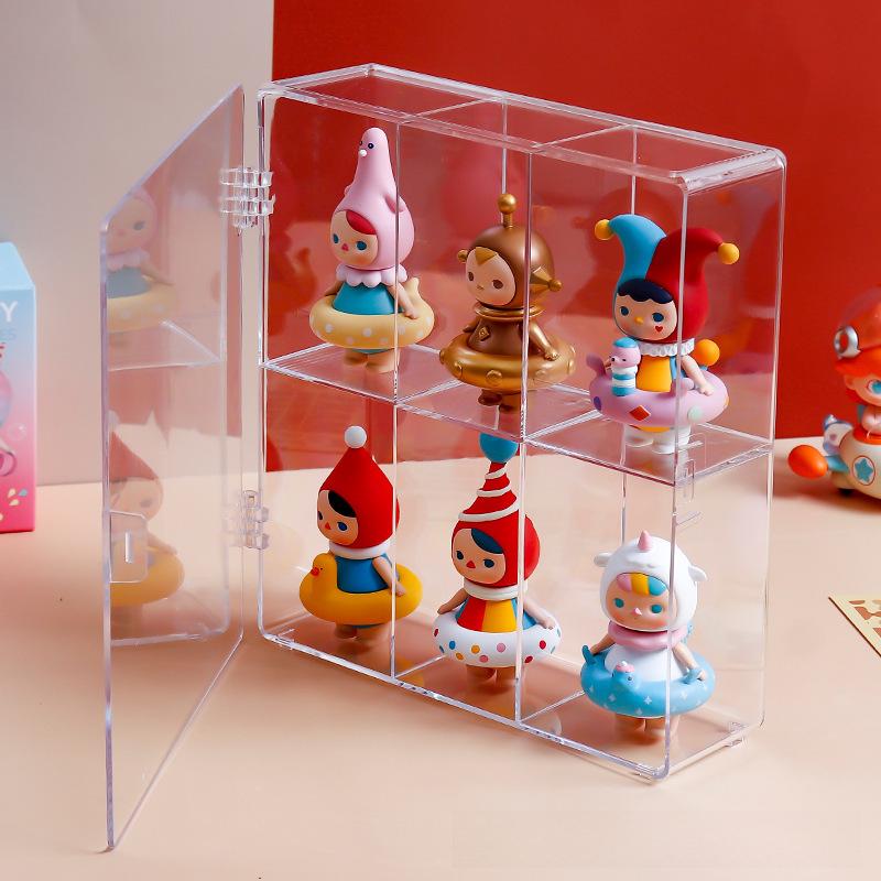 Акриловая пылезащитная настенная стойка для хранения скрытых коробок Molly