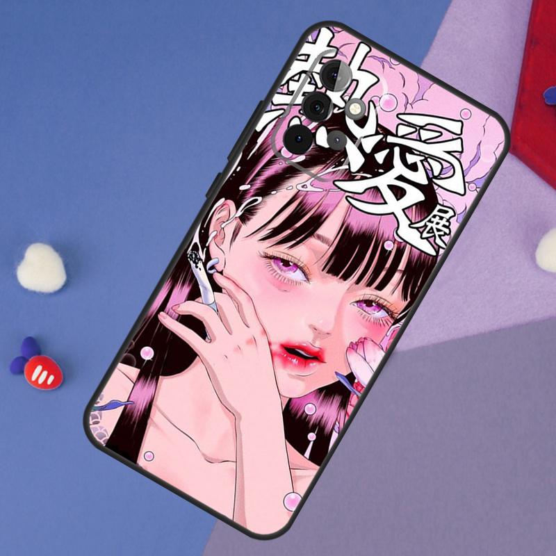 Мультяшный Эстетичный Чехол Для Девочки Для Samsung Galaxy A52 A53 A33 A13 A34 A54 A14 A35 A55 A15 A56 A36 A26 A16 A06 A22 A32