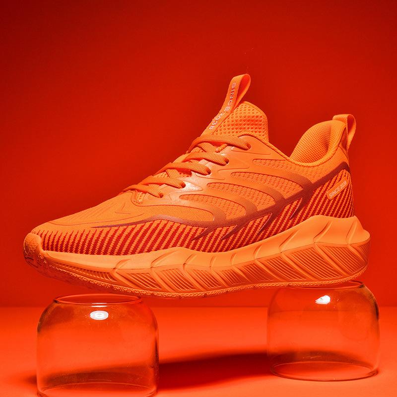 2024 Autumn and Winter New Running Shoes Men's Soft-soled High-elastic Breathable Shock-absorbing Marathon Running Shoes Men's Sports Trendy Shoes