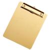 Stainless Steel Paper Organizer Golden File Folder Portable Writing Clipboard  School