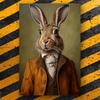 Charming Vintage Rabbit Wall Art, Wall Decor for Home, Office, Cafe & More, Bedroom & Bathroom, Hotel, Perfect for Room Decor