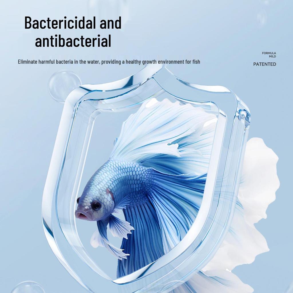 Methylene Blue Aquarium Water Purifier & Conditioner for Koi - Treats Saprolegniasis, White Spot, Body Rot, Sterilizes & Purifies.