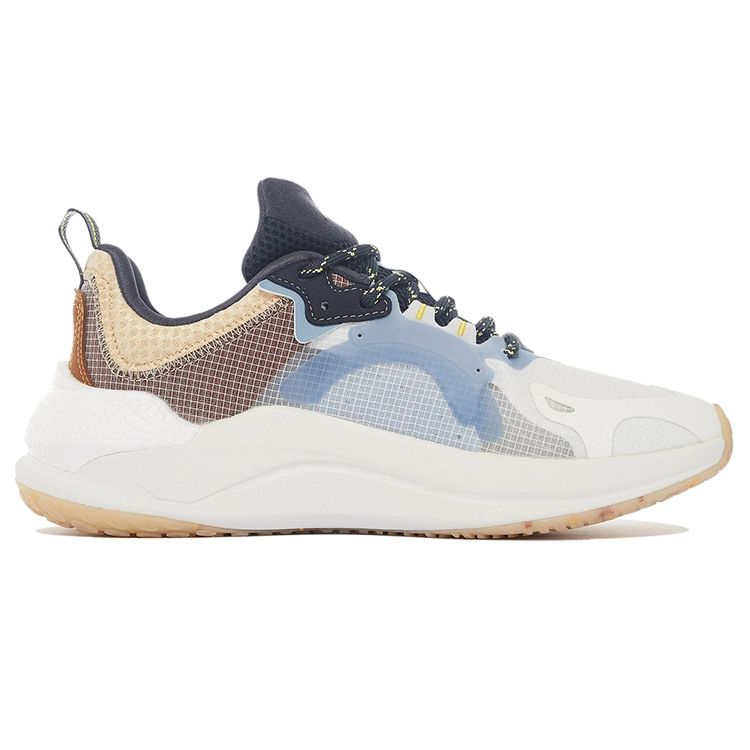 Li Ning Starfire 3 Легкие высокопрочные модные дышащие повседневные туфли мужские кроссовки белого цвета хаки AGLS061-1