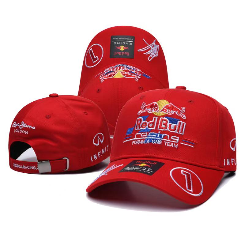 Red Bull Бейсболка гоночной команды Формулы 1 Макс Ферстаппен #1 Вышитая Регулируемая Кепка