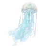 Colorful Green Jellyfish Plush Toy, Fluffy and Cute Deep-Sea Creature, Soft Body Pillow, Stress Reliever, Gift for Kids and Adults