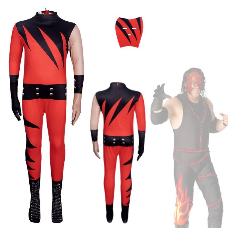 Костюм для косплея Mangguo Kids, борцовское боди с маской Кейна, новый продукт на Хэллоуин
