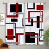 Modern Abstract Art Curtains, Color Square Curtains, 2 Panels, Minimalist Wind, Home, Living Room, Bedroom, Balcony Decor, 3D