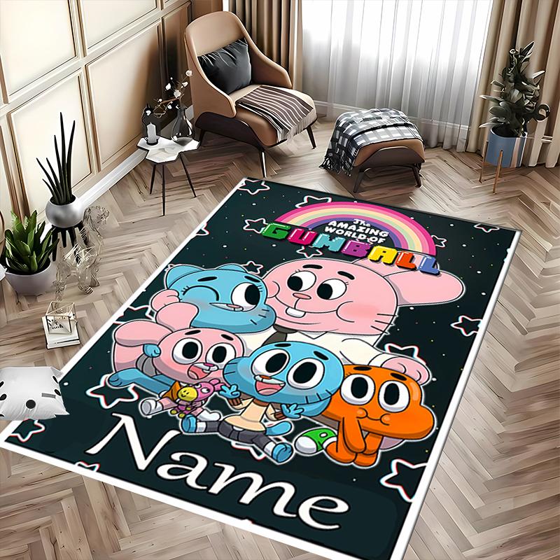 Custom personalization The Amazing World of Gumball Area Rug - Perfect For Kitchen, Bathroom,Laundry Room Decor Large Size Available,Gift All Seasons