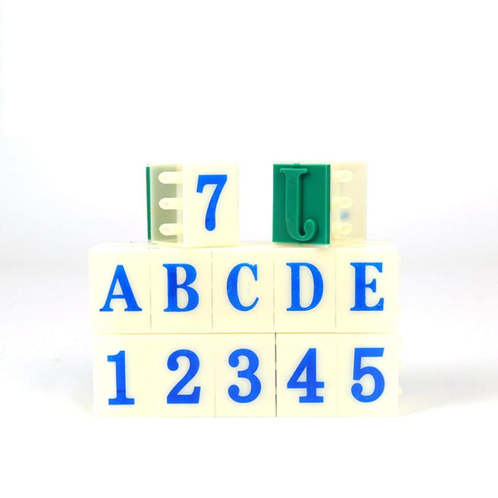 Combination Number,Letter,Mark Pattern Plastic Crafts Scrapbooking DIY Word Printing Number Stamps