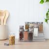 3-ярусный органайзер для специй Прозрачная полка для хранения для кухни, ванной комнаты, спальни и офиса Домашнее хранение и организация