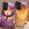 Чехол для телефона Fire Phoenix High Gear из закаленного стекла для Samsung Galaxy A15 5G 54 4G 51 50 24 35 90 71 12 51 53 52S 80 22 34 Черный