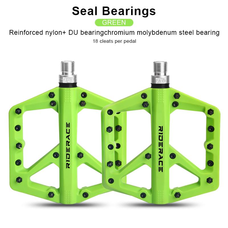 Bicycle Pedals Ultralight Sealed Bearings Nylon Mountain Road Bike Pedals Anti-Slip Footboard Bearing Cycling Accessories