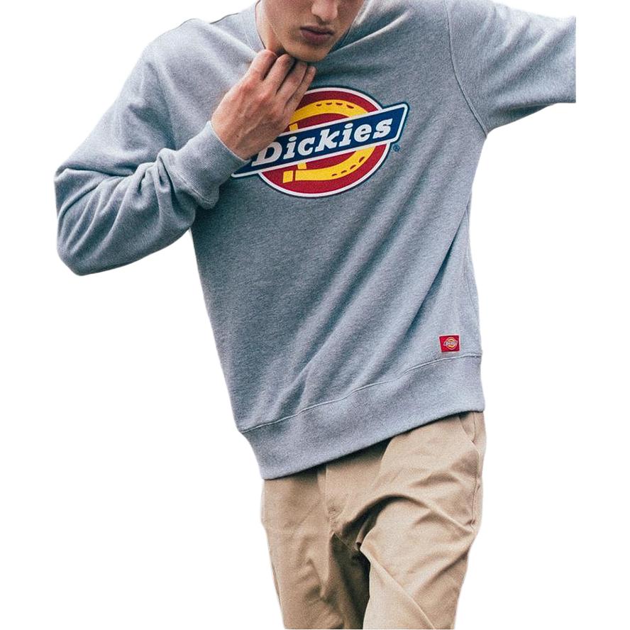 Dickies Классическая толстовка с принтом логотипа, унисекс, размер M, цвет темно-серый DK007059CQ8