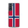Телефонный чехол — Samsung — Galaxy S21 Plus — Drapeau de la Norvège — Souple — Multicolore