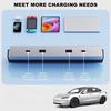 Xiaomi USB-концентратор для Tesla Model YL Y Launch 27W-65W Центральная консоль Type-C USB-хаб Быстрая зарядка Model 3 Highland Док-станция для расширения