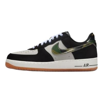 Кроссовки Air Force 1 Abrasion Resistant Low top Skateboard Shoes Unisex Beige Black Sneakers HQ1967-100