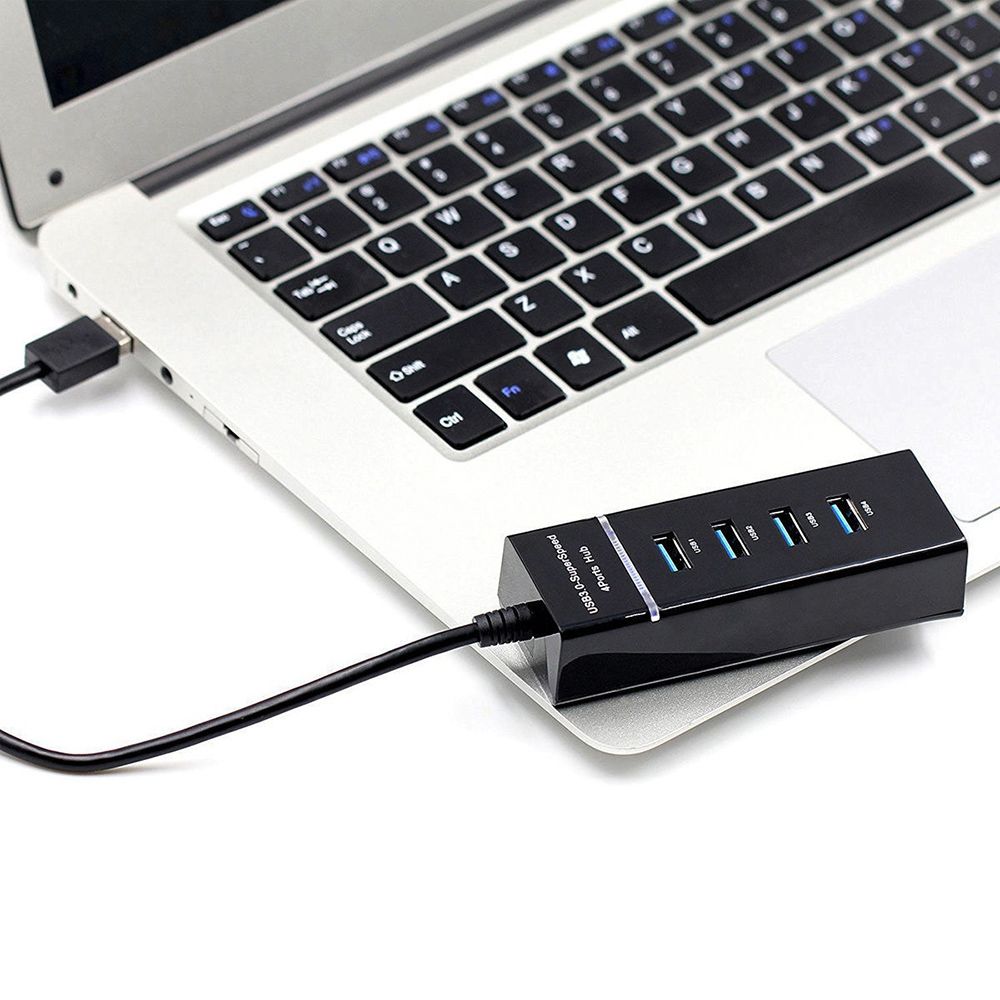 Новейший Plug and Play Высокоскоростной Универсальный USB 3.0 Хаб-Разветвитель 4 Порта Адаптер Синхронизации Данных