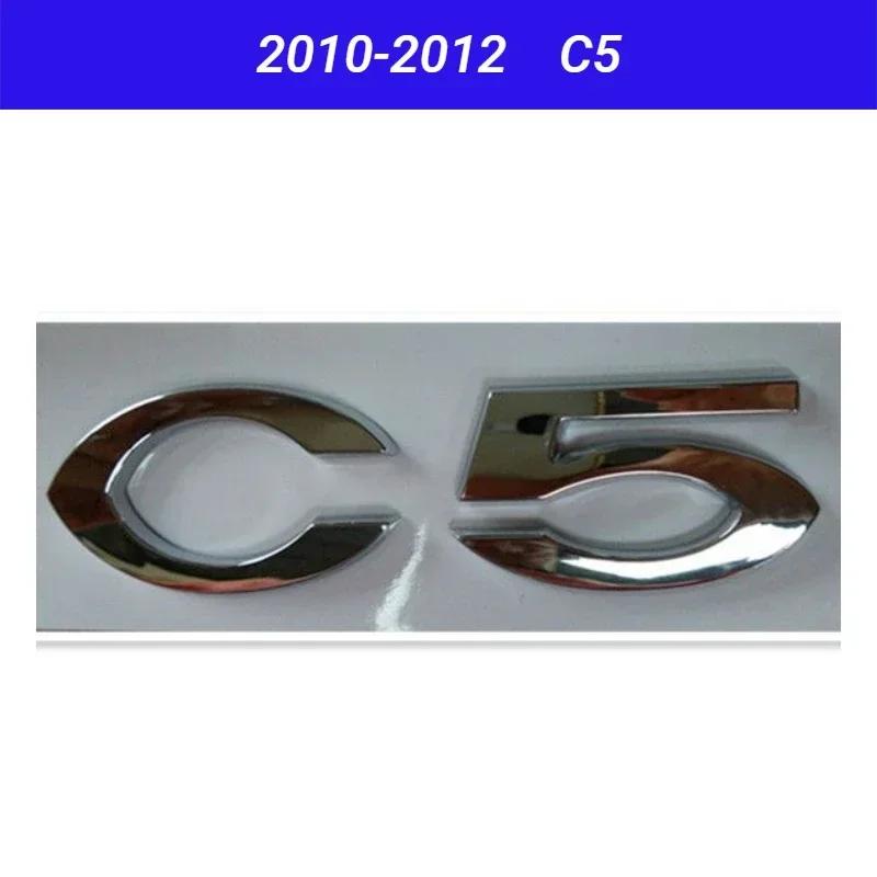 ABS Car Rear Trunk Emblem Badge Decal Sticker for Citroen Logo C5 C2 Exterior Auto Modification Accessory aoq123