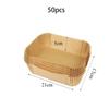 Rectangle Disposable Air Fryer Paper Non-Stick Kitchen Baking Airfryer Mat Oilproof Barbecue Pad Baking Paper Liner Accessories