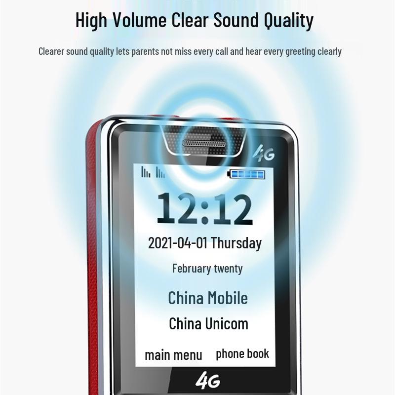 Улучшенный сигнал 4G/5G Мобильный телефон с GPS и долгим временем ожидания для пожилых людей