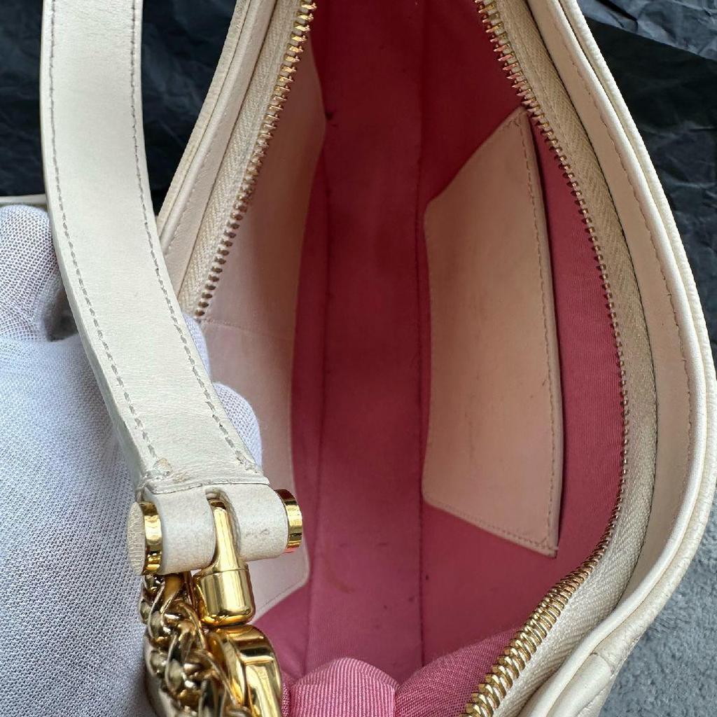 [Pre-Owned] Serpenti Ellipse Chain Snake Head Clasp Leather Shoulder Bag - Very Good #C7HZ8Y