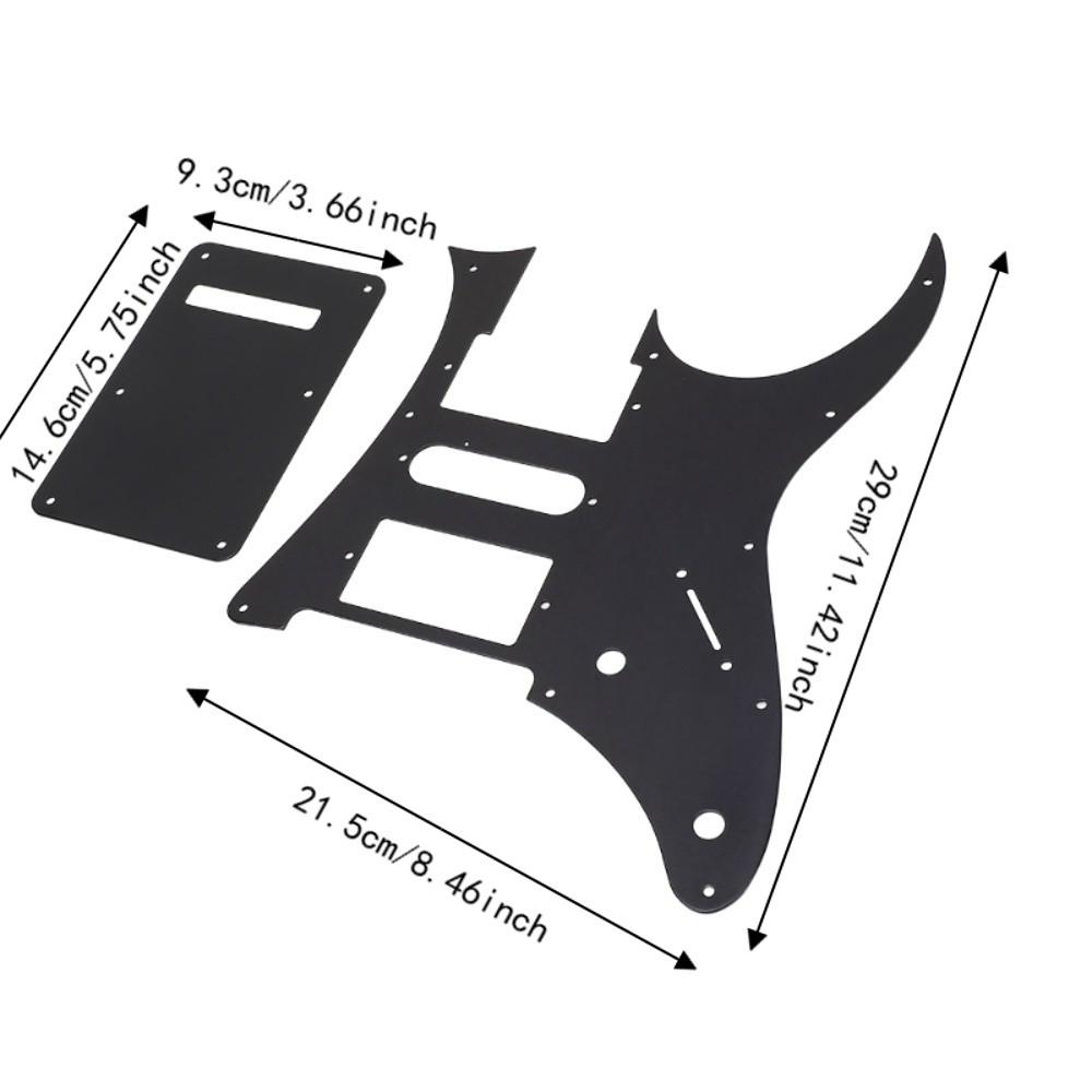 Черный цвет Humbucker Пикгард ПВХ Гитарная царапина Пластина Для Электрогитары