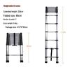 Multi-Functional Aluminum Telescopic Ladder - Herringbone Design, Foldable, Thickened for Household and Large Joint Decoration.