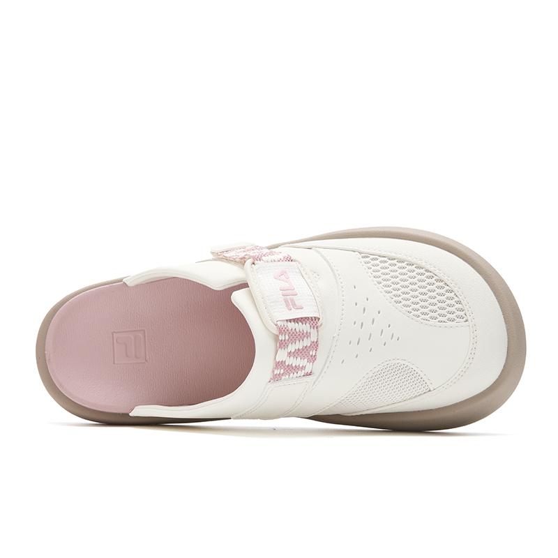 Fila Женские закрытые тапочки SMILA Молочно-белый/Сиреневый F12W621508FGZ