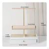 ThreeTier Jewelry Rack Luxury Style Necklace Holder Simple to Use Organize Earring and Ring Tray