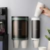 Wall Hanging Disposable Cup Dispenser Large Capacity Cup Racks For Kitchen Office