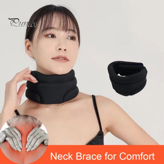 Шейный бандаж Шейный воротник Регулируемая подушка для шеи Предотвращает храп Улучшает качество сна Портативная дышащая поддержка шеи для облегчения боли в шее Сон