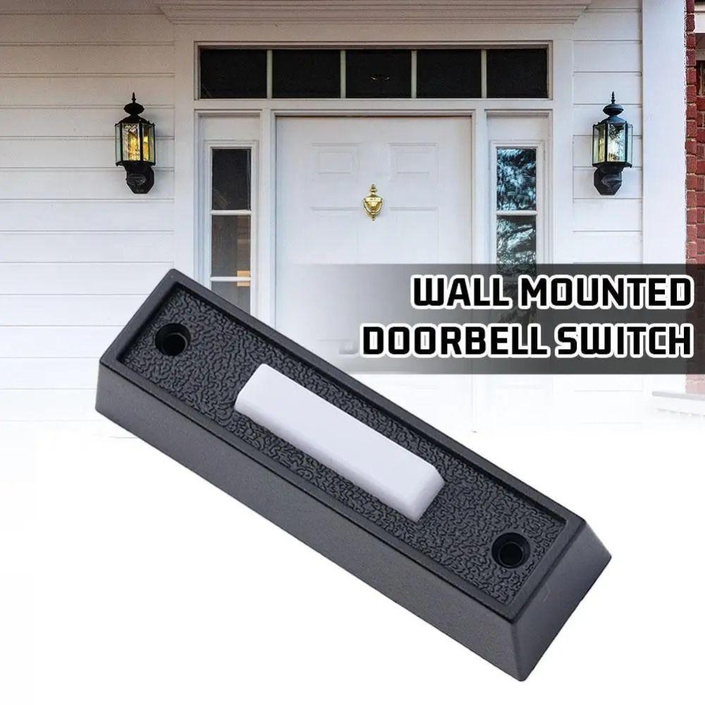 Sturdy Solid Vintage Plastic Doorbell Switch Decorative Door Bell Ornament  Home Entrance Decor