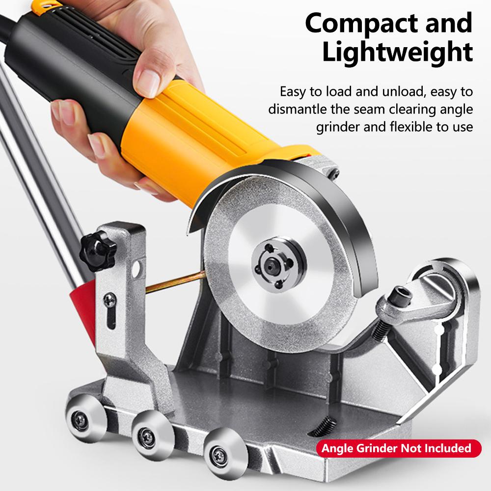 Прозрачный кронштейн для машины для заделки швов Угловая шлифовальная машина Модернизированный набор инструментов Плитка Напольная плитка Очистка щелей с прорезями