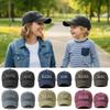 Модные washed cotton MAMA MINI вышитые кепки, регулируемые, дышащие, для родителей и унисекс, бейсболки, винтажная бейсболка