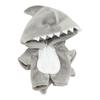 Niannyyhouse 10cm Plush Clothes Dinosaur Shark Jumpsuit Coverall Dress Up Cotton Doll Accessories (gray)