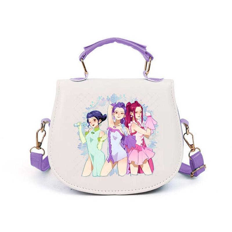 Girls Kpop Hunters Derpy Rumi Zoey Mira Printed Student Kids Casual Shoulder Crossbody Bags