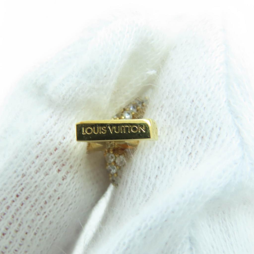 Great LOUIS VUITTON Pierce Pierce Hoops - LV Iconic gold metal Women M01732 Used