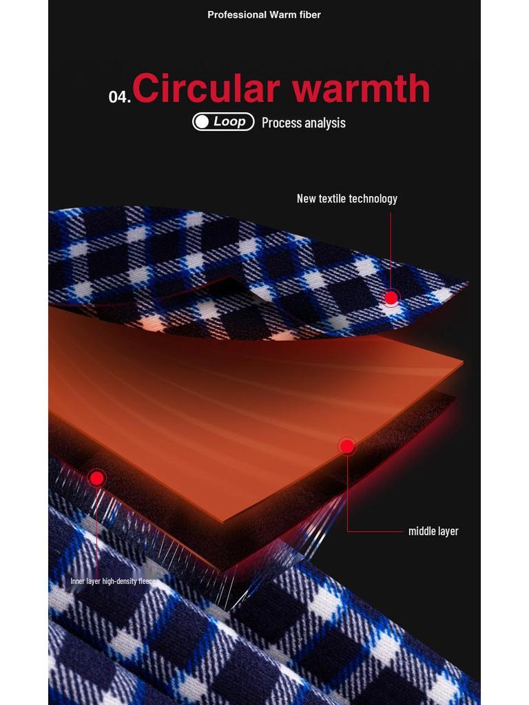 Мужская толстая фланелевая рубашка на флисовой подкладке для осени/зимы – доступны разные цвета