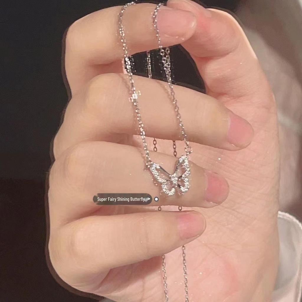 Хрустальное ожерелье-чокер с бабочкой и феей - Модное, простое и универсальное украшение для женщин