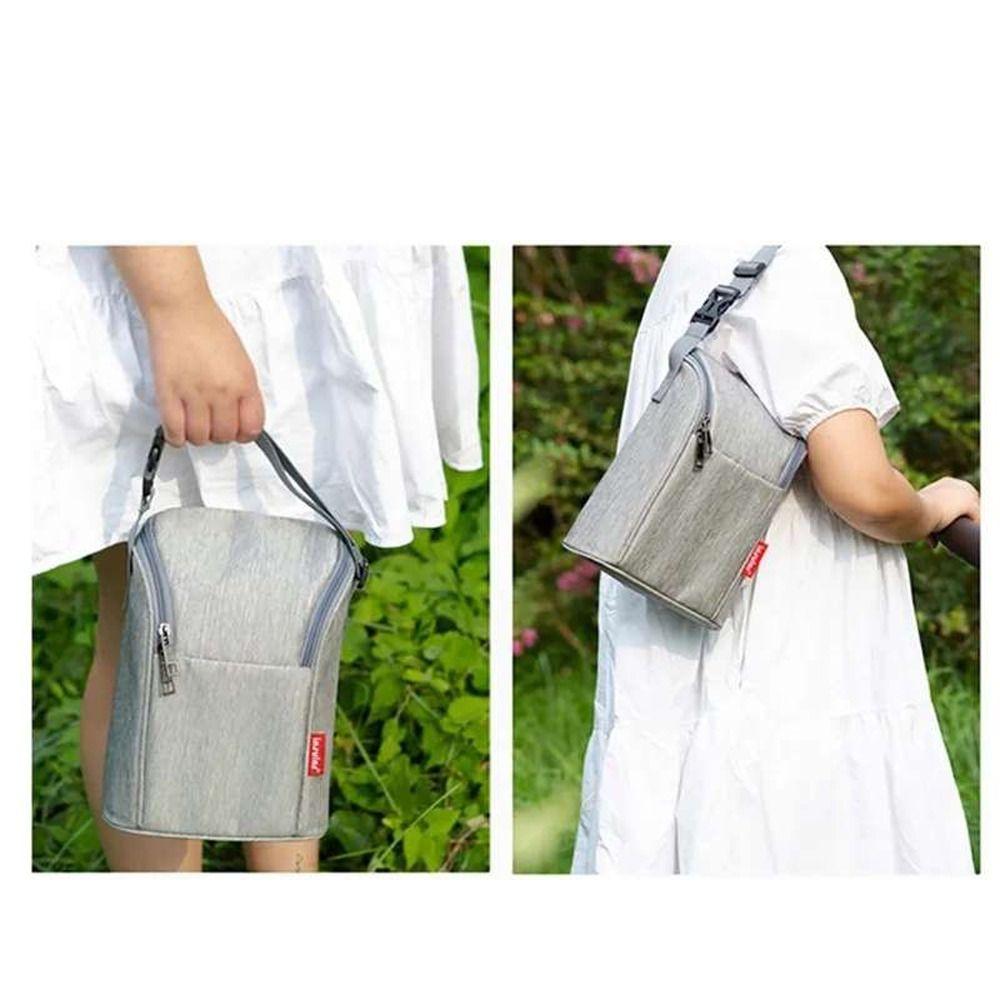 Zipper Water-proof Baby Food Bag Feeding Bottle Bag Breast-milk Storage Bag Stroller Hanging Bag