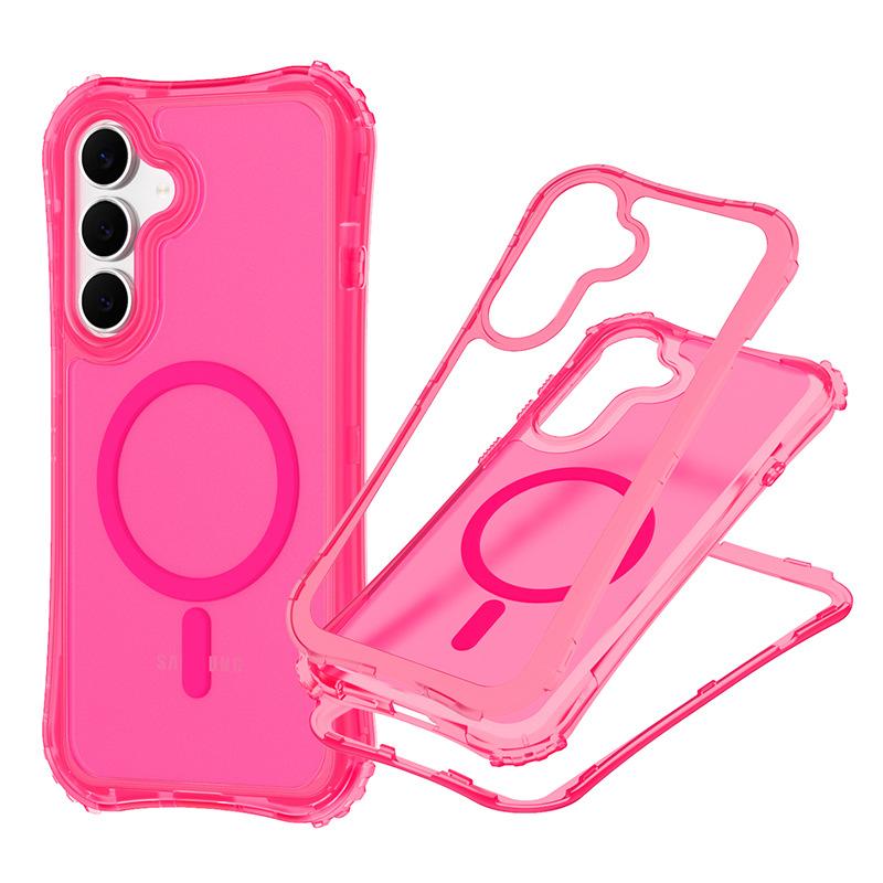 New Phone Case for Samsung S25FE Three in One Skin Sensitive Magnetic Phone Case