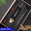 New Crocodile Leather Strap Genuine Alligator Watchband for Omega Longines IWC 20mm 22mm Butterfly Buckle Bracelet Black Brown
