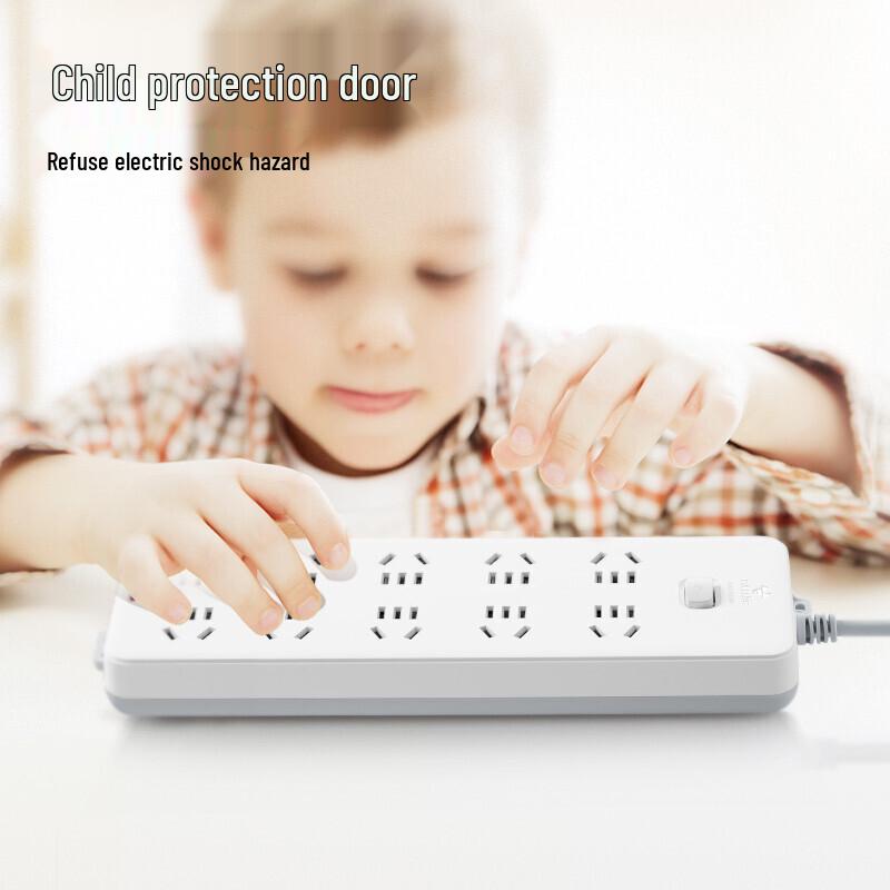 BULL GN-218 10-Outlet Overload Protection Power Strip CN plug (adapter included)