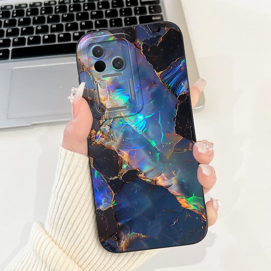 Для Vivo V30 V2318 Чехол V30 Pro V2319 Обложка Популярный Цветочный Бант Мягкие Жидкие Силиконовые Чехлы для Телефона Для Vivo S18 Pro V 30 Fundas