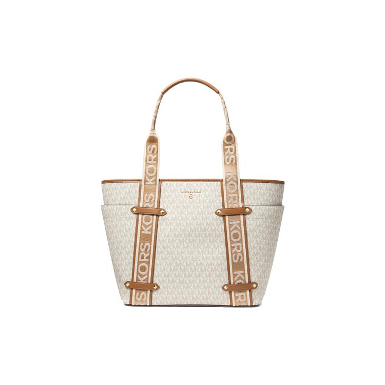 New MICHAEL KORS Maeve Cotton Tote Bag, Shopping Bag, Shoulder Bag Large Women's 30T2G5VT3B-149