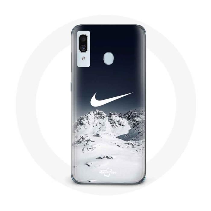 Coque pour Samsung Galaxy A20 Nike Logo Niege Hiver