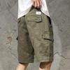 Hongxinjie Men's Japanese Style Casual Summer Work Shorts - Trendy, Loose, Thin 5-Point Design