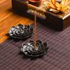Lotus Flower Incense Holder - 5 Holes for Incense Burner with Removable Ash Trap